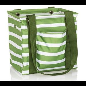 Thirty - One Small Utility Tote NWT cabana stripe